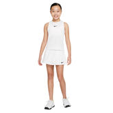 Girl's Nike Court Dri-Fit Victory Tennis Skirt : White | Black