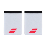 Babolat Logo Jumbo Wristband : White | Red