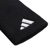 Tennis Wristband Large : Black | Black | White