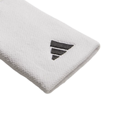Tennis Wristband Large : White | White | Black