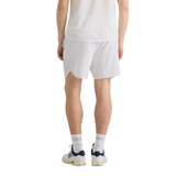 Men's Tournament Shorts : White with Grey matter