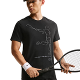 Men's Nike Court Dri-Fit Tennis T-Shirt : Black