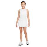 Girl's Nike Court Dri-Fit Victory Tennis Skirt : White | Black