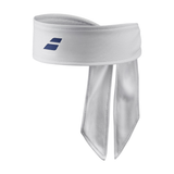 Babolat Tie Headband : White | Sodalite Blue