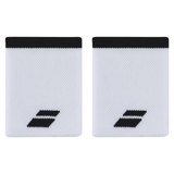 Babolat Logo Jumbo Wristband : White | Black