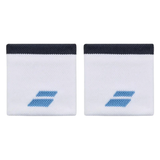 Babolat Logo Wristband : White | Blue